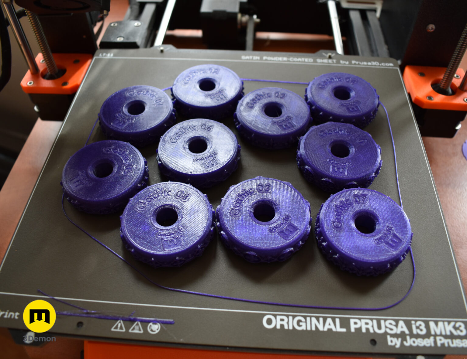Gothic roller photo print stl tool for clay, baking print bed