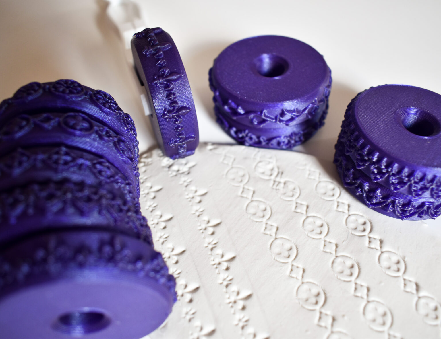 Gothic roller photo print stl tool for clay, baking and diy cover