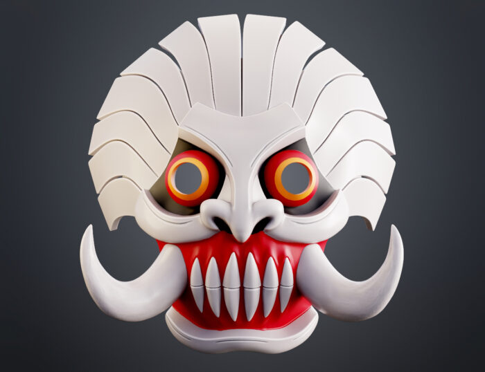 Hachigen Ushoda Hollow Mask - Bleach — 3D printable STL model