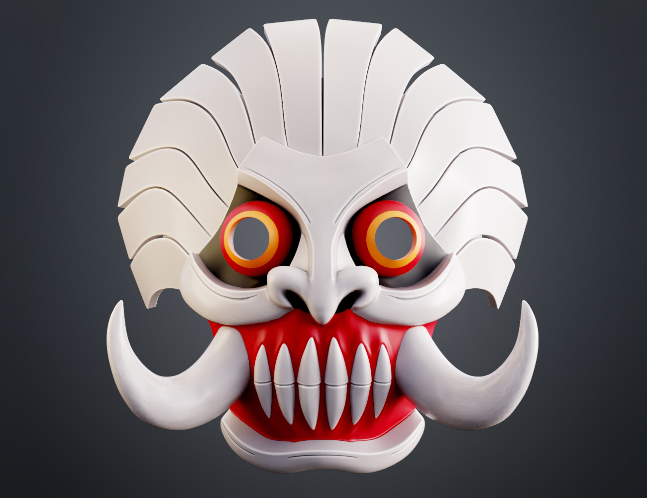 Hachigen Ushoda Hollow Mask - Bleach