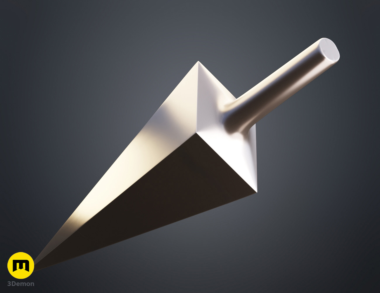 Render of Basic nail ghost Hollow Knight cosplay prop sword 3Dprint 3Demon