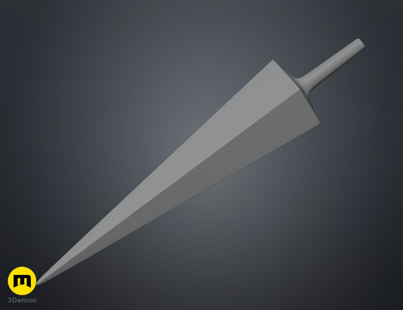 Mesh of Damaged nail ghost Hollow Knight cosplay prop sword 3Dprint 3Demon